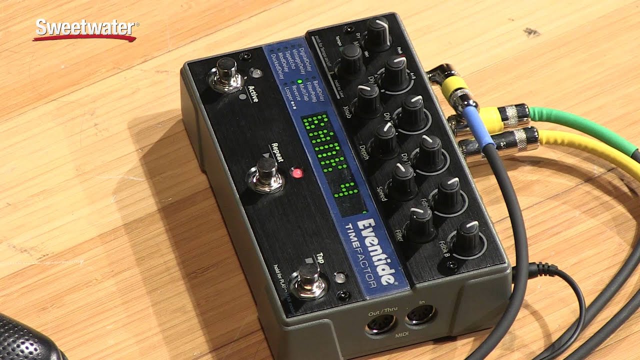 Eventide TimeFactor Delay Effects Pedal Demo by Sweetwater