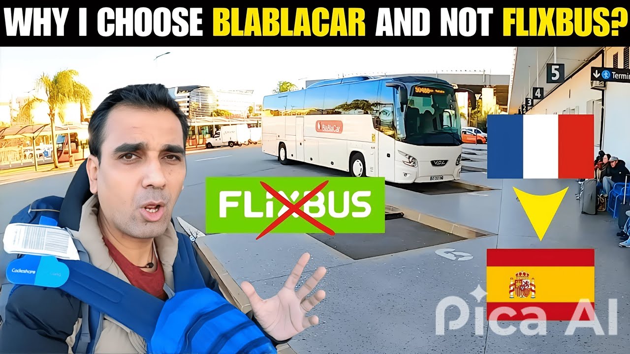 France to Spain by BUS: CHEAPEST & EASIEST Route 🇫🇷 🇪🇸
