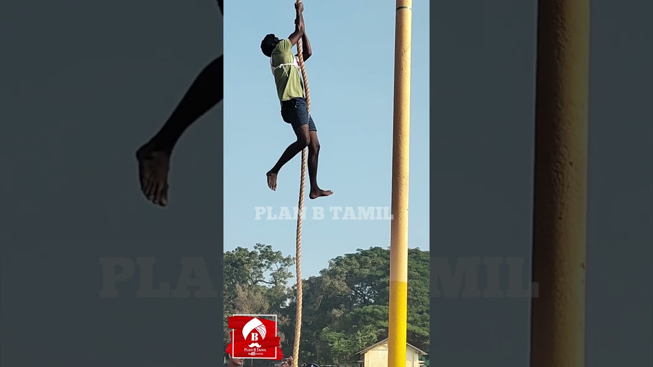 police selection rope climbing event