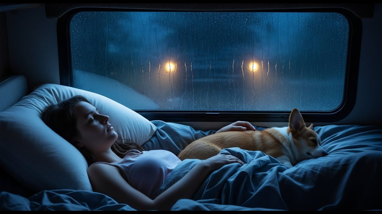 Ultimate Rain Therapy | Heavy Thunderstorm Sounds | Fall Asleep Fast in Campervan Tonight