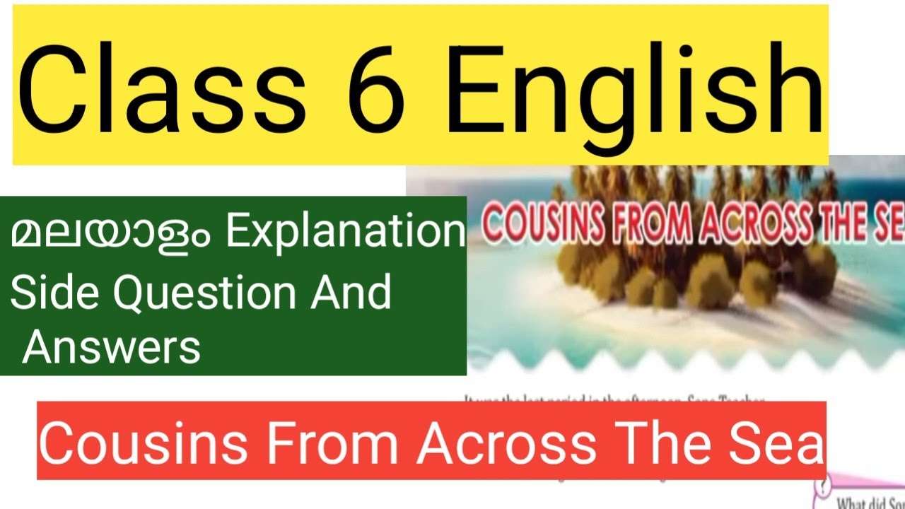 Class 6 English Unit 5 Cousins from Across the sea explanation and full questions #class6