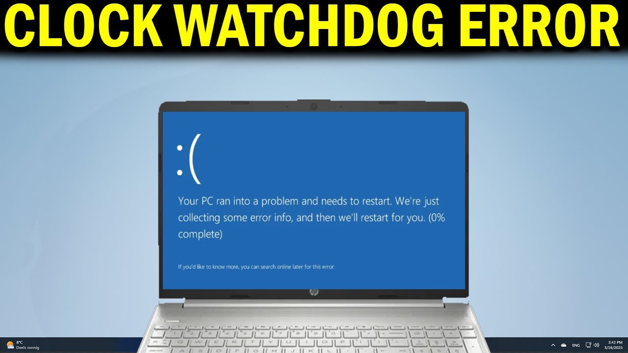 Как исправить ошибку BSOD CLOCK WATCHDOG TIMEOUT в Windows 10/11