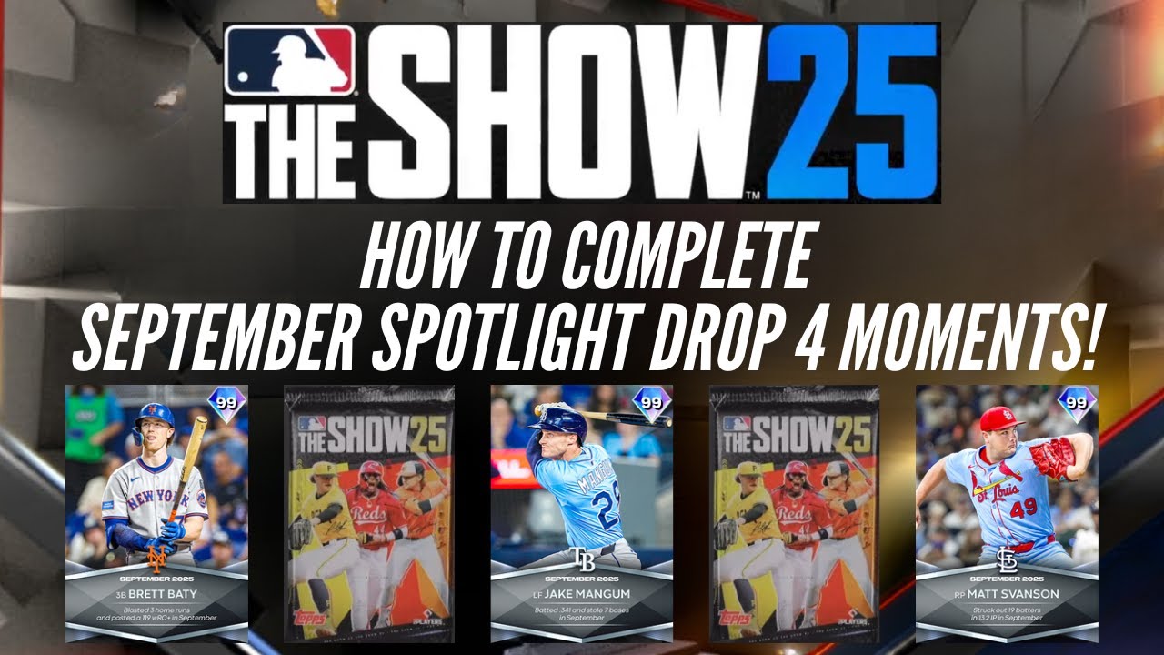 MLB the Show 25: как завершить сентябрьский выпуск Spotlight 4 Moments