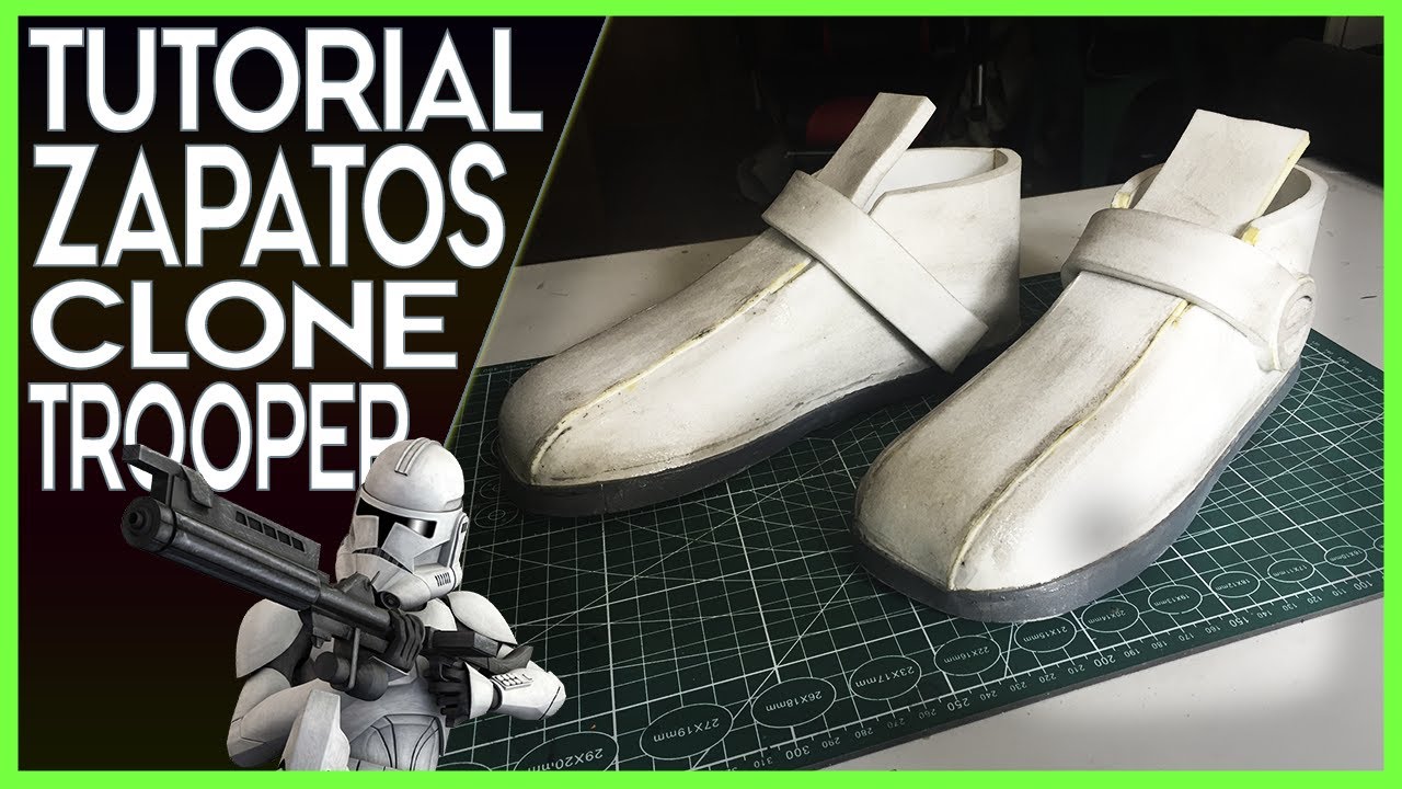 COMO HACER los ZAPATOS de CLONETROOPER con goma eva- Clonetrooper Shoes - Star Wars Cosplay