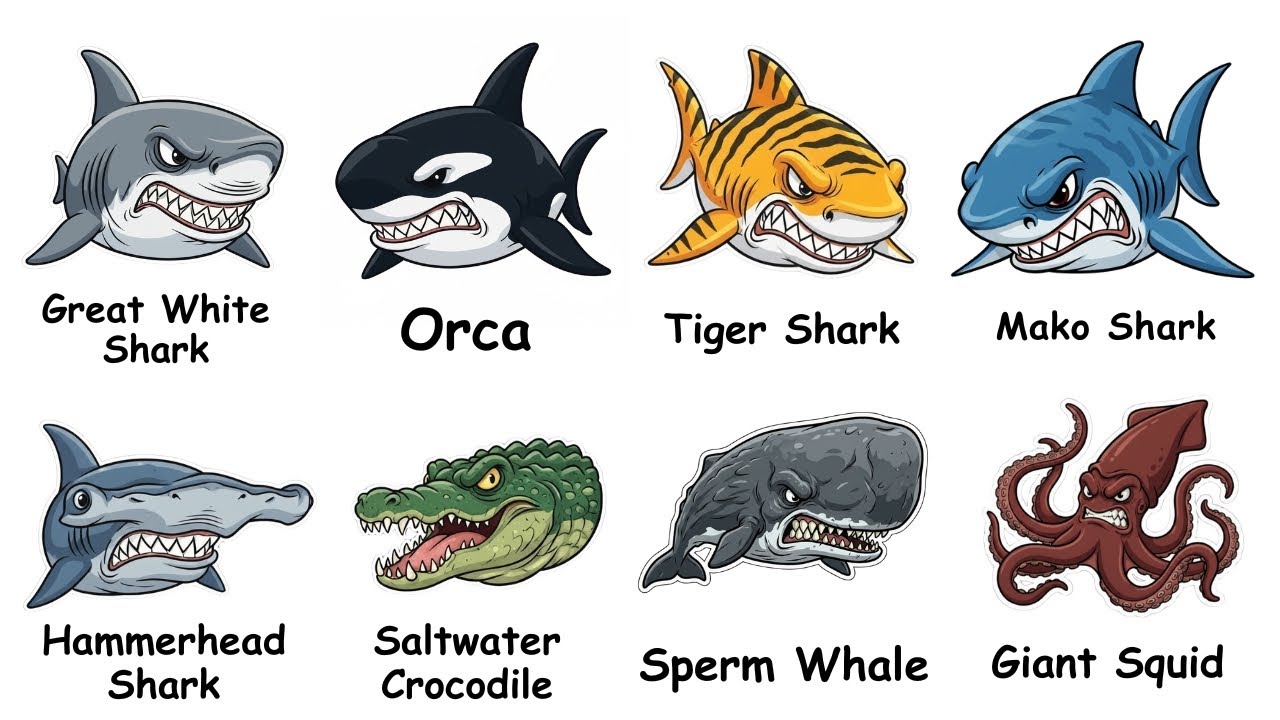 Every Sea Predator Explained in 09 Minutes