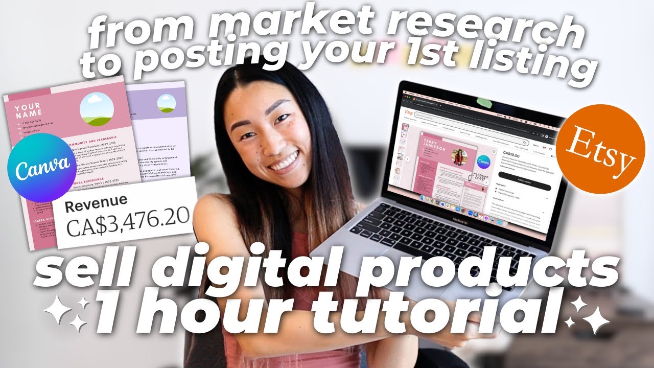 How to Start an Etsy Shop Selling Digital Products in 2026 💻 ULTIMATE BEGINNER'S STEP-BY-STEP GUIDE