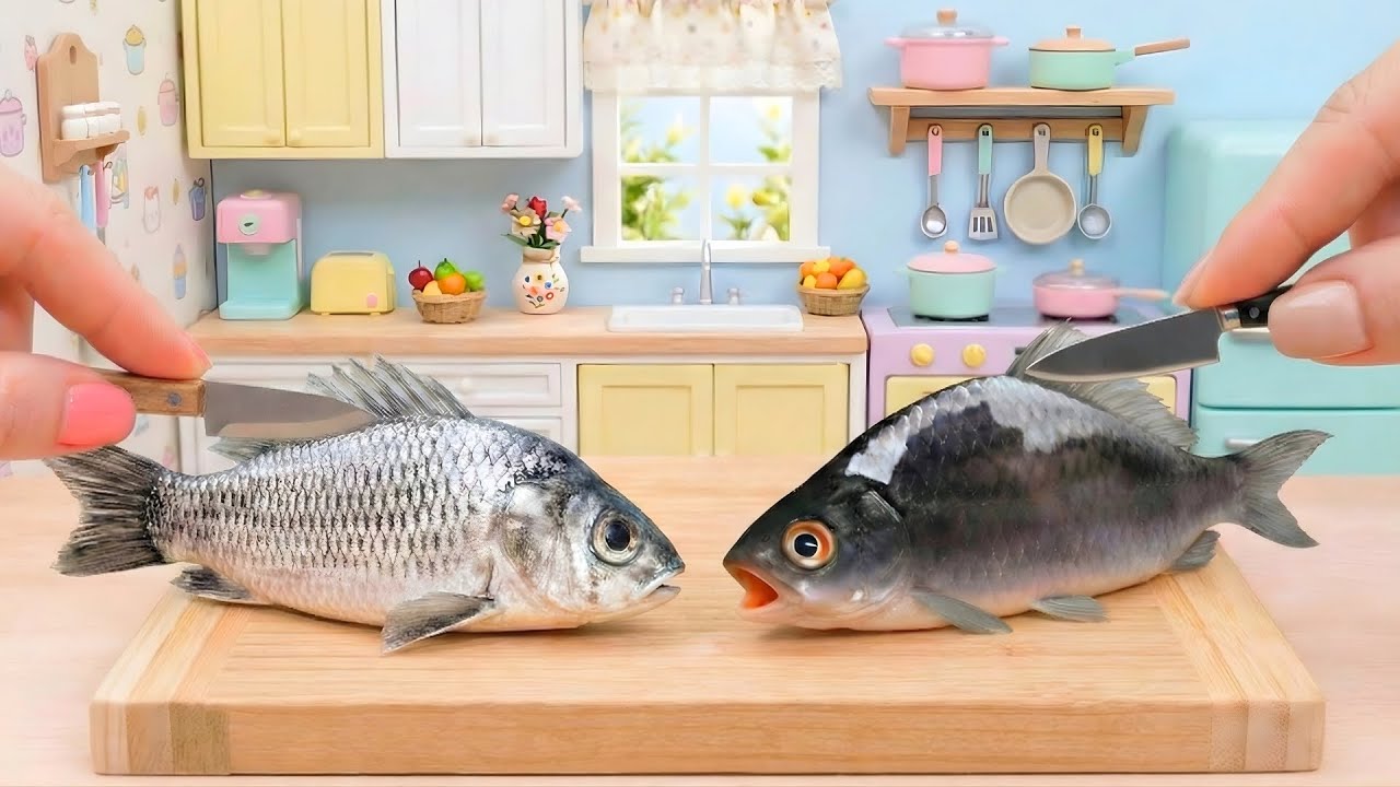 Extra Crispy Fried Fish 🐟 & Best Mini Seafood Recipes Compilation | Amazing Tiny Food