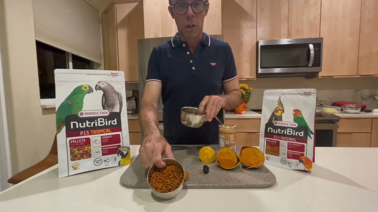 La conversion de una dieta basada en semillas a una dieta de pellets