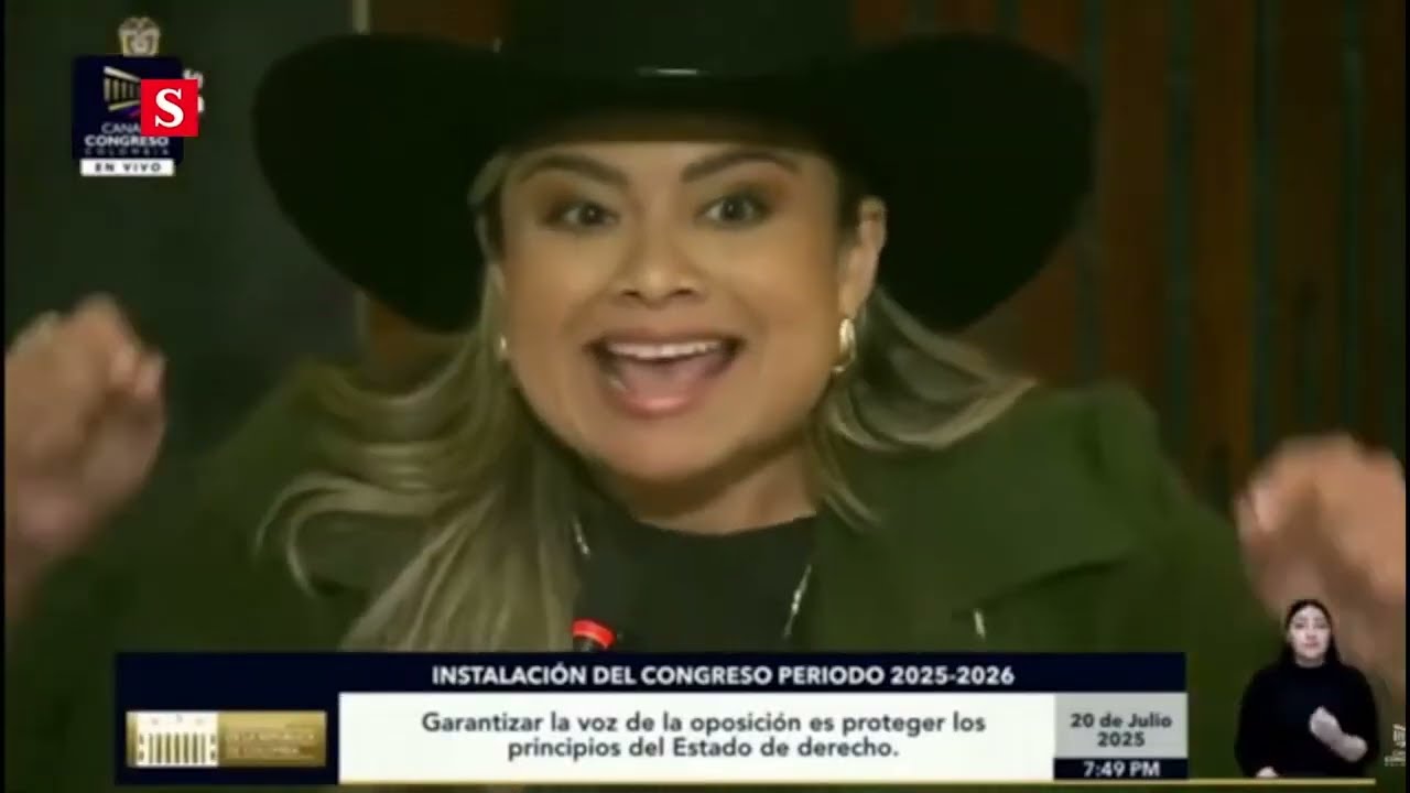 Excelente discurso en Colombia: Lina Maria Garrido:destapa los crimenes del gobierno de Petro.