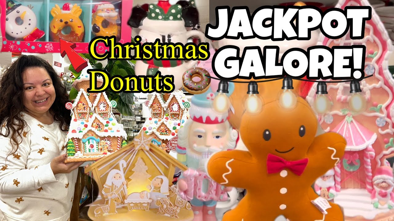I ALMOST CRIED WHEN I FOUND THE CHRISTMAS DONUTS!🤩 HOMEGOODS CHRISTMAS JACKPOT AGAIN!