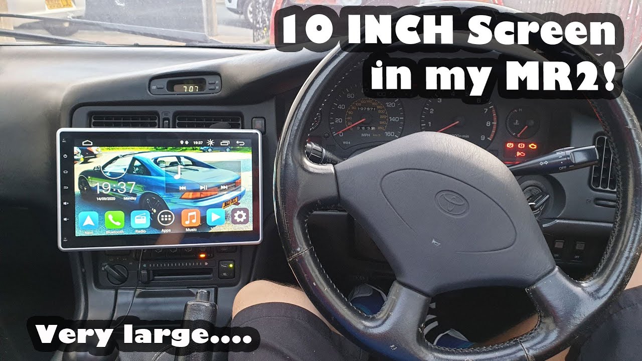 Installing a MASSIVE touch screen in my Toyota MR2