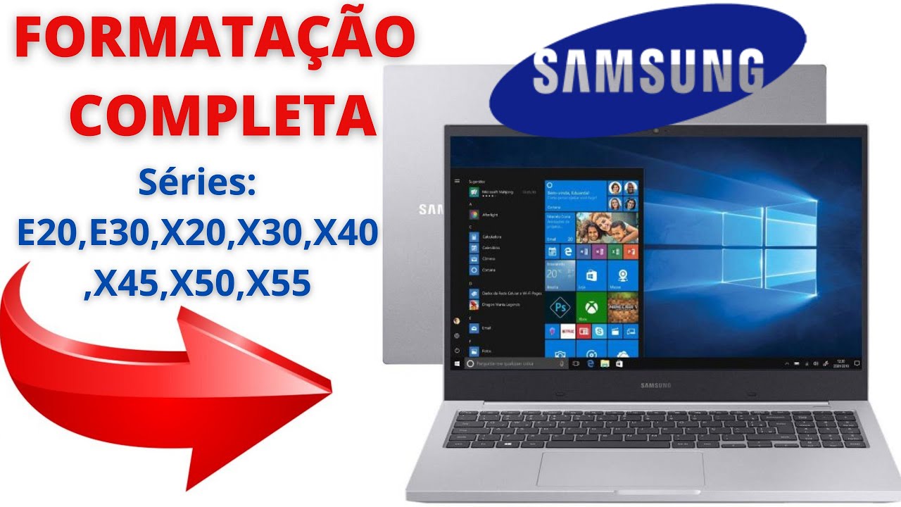 📢Como formatar Notebook Samsung Ebook E30 e configurar corretamente