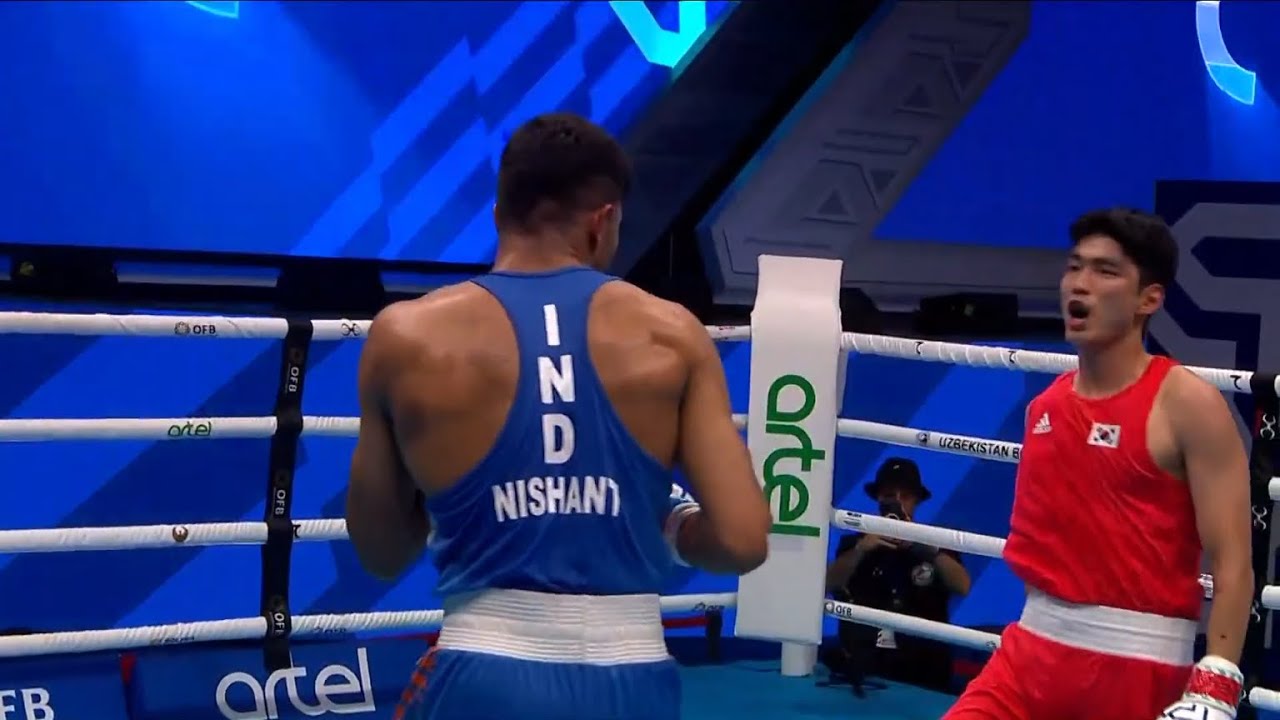 R32 (71KG) LEE SANGMIN (KOR) vs  DEV NISHANT (IND) | IBA Men's World Boxing Championships 2023