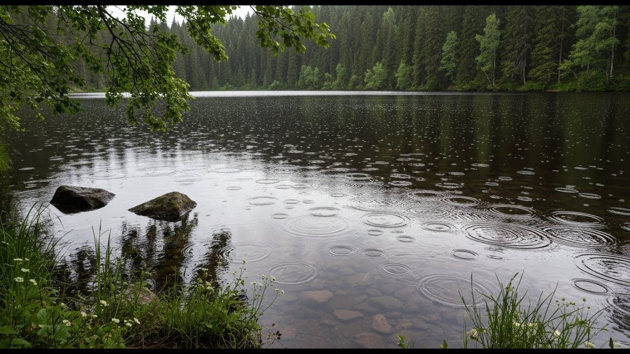 Enter the Focus Zone, Heal Anxiety — 3 Hours Gentle Rain for Relaxing & Studying