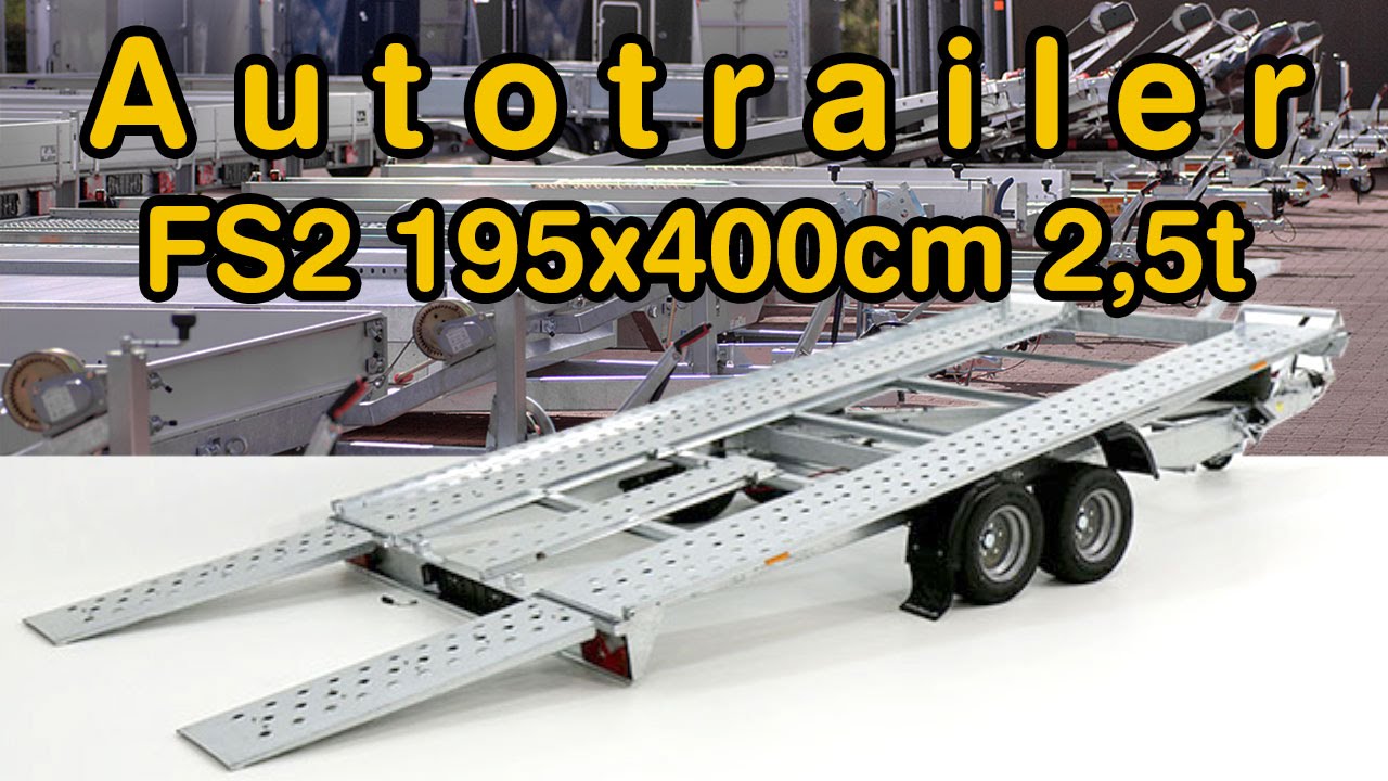 Autotrailer - FS2 195x400cm 2,5t kippbar bei KOCH PKW Anh&auml;nger Autotransporter