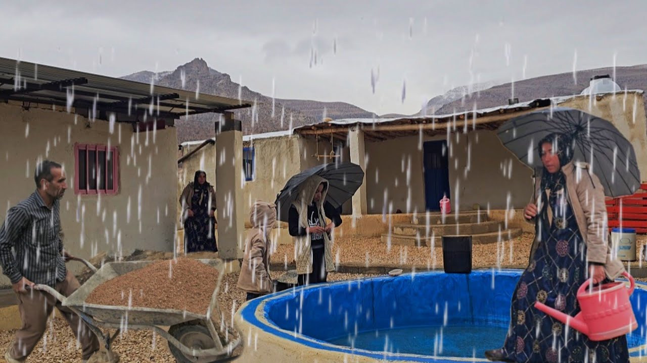 Rain, cold and resilience: nomadic struggle with the challenges of cold and rain🌧☔️