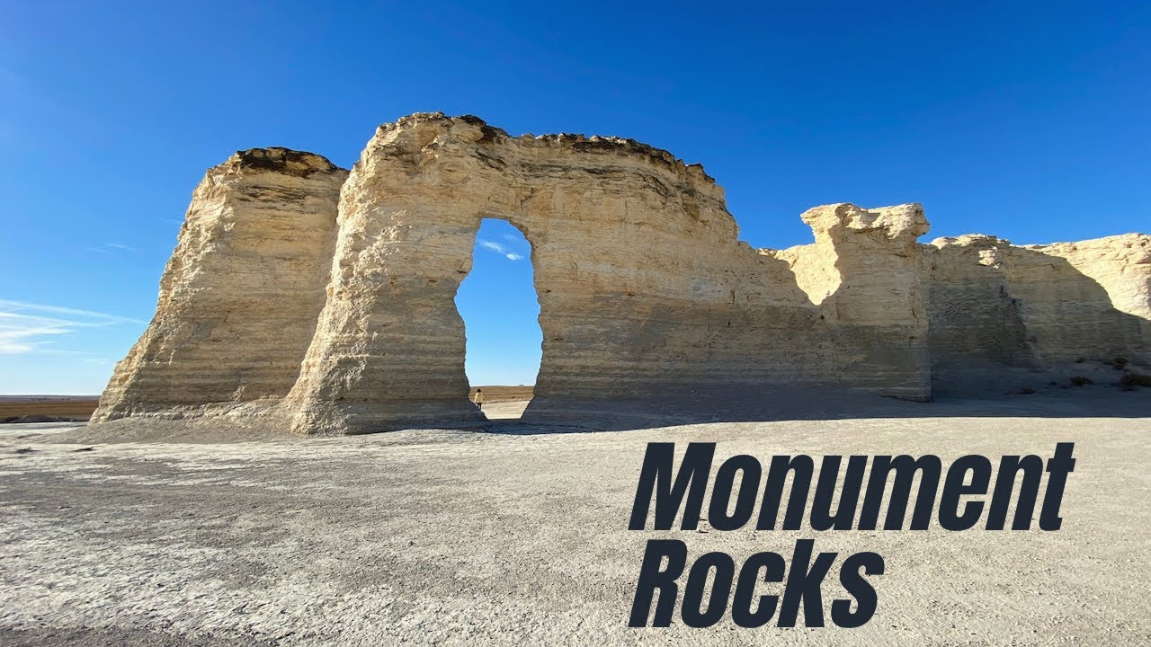 Monument Rocks - The Awe-Inspiring Monument Rocks /Chalk Pyramids in Kansas.