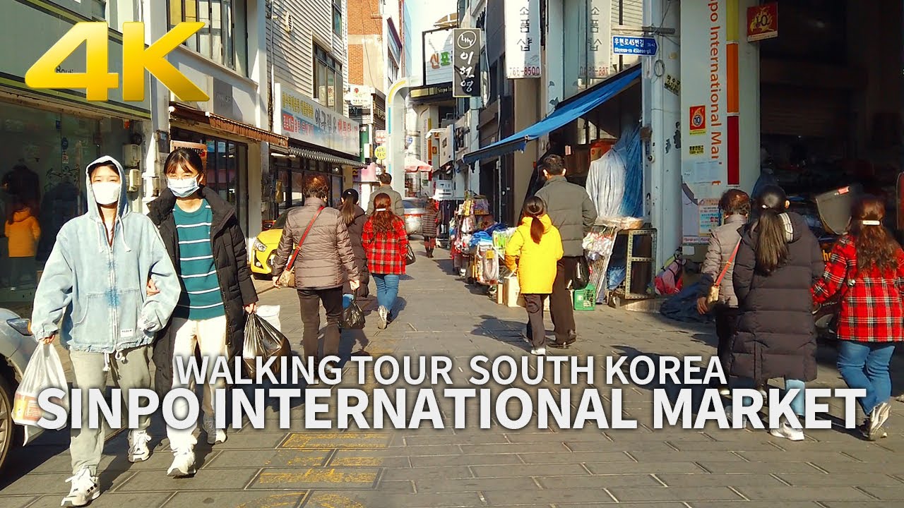 [4K] WALKING TOUR - Incheon Sinpo International Market, South Korea 인천 신포국제시장 구경하기
