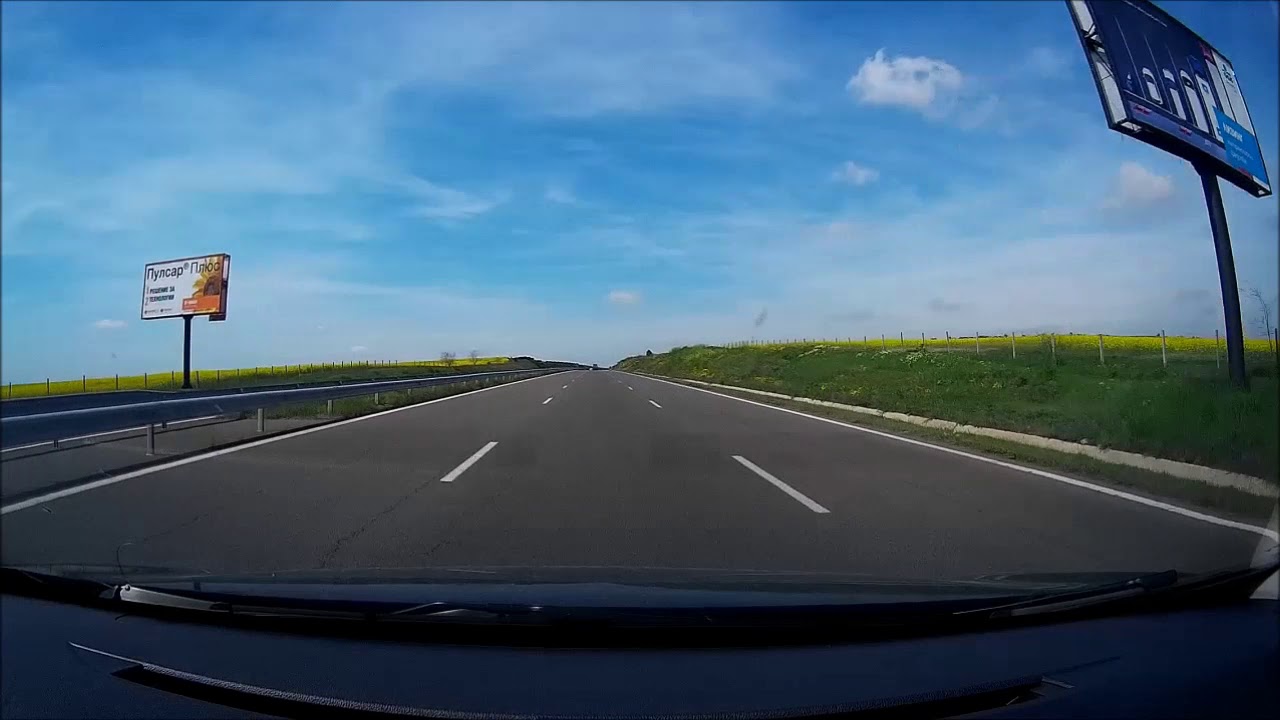 A1 Trakia Highway (Burgas - Sofia) 360km, section Burgas - Stara Zagora 150km, (May 2019) Bulgaria