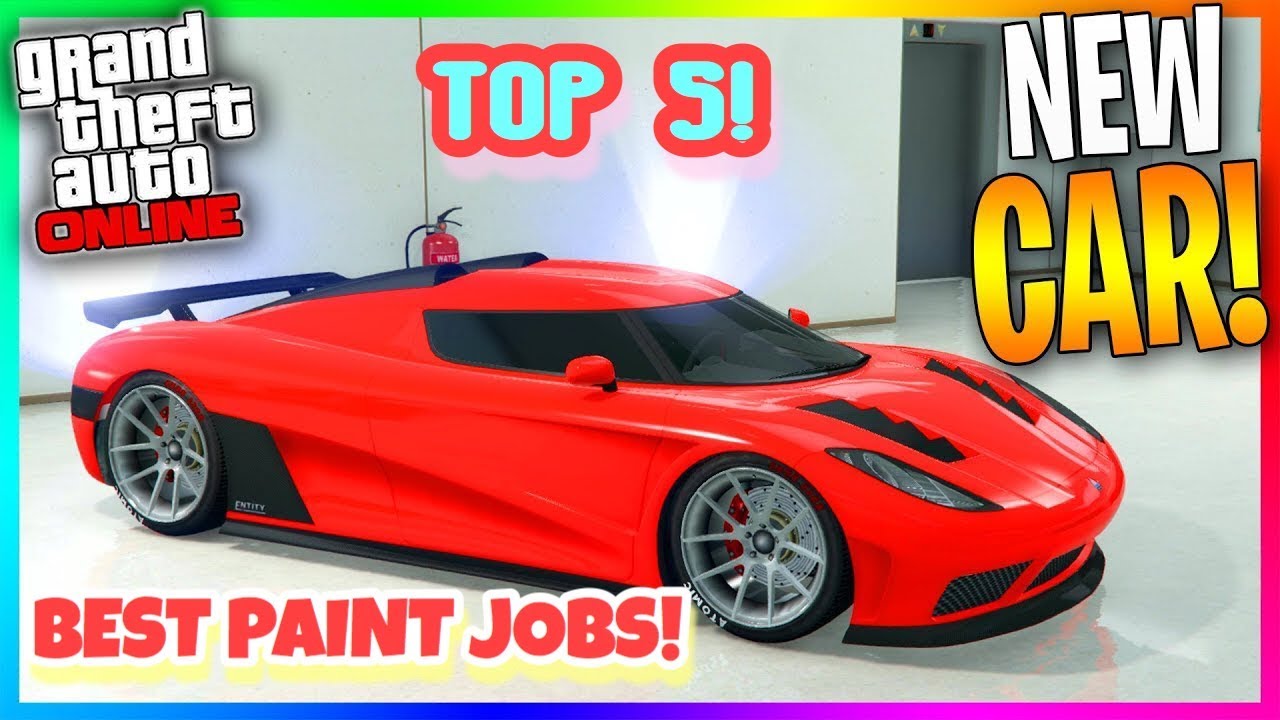 TOP 5 AWESOME PAINT JOBS FOR THE NEW ENTITY XXR ( KOENIGSEGG) | GTA 5 ONLINE