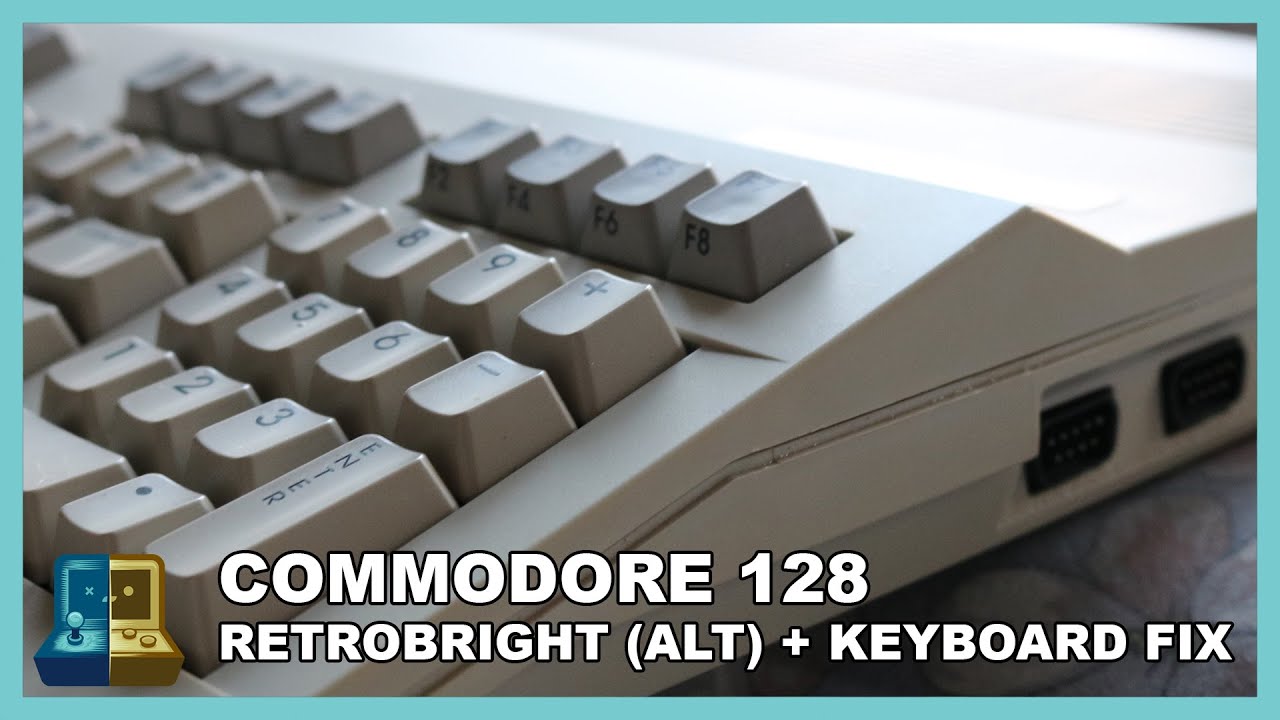 Commodore 128 - Retrobright (alternative) & Keyboard Repair