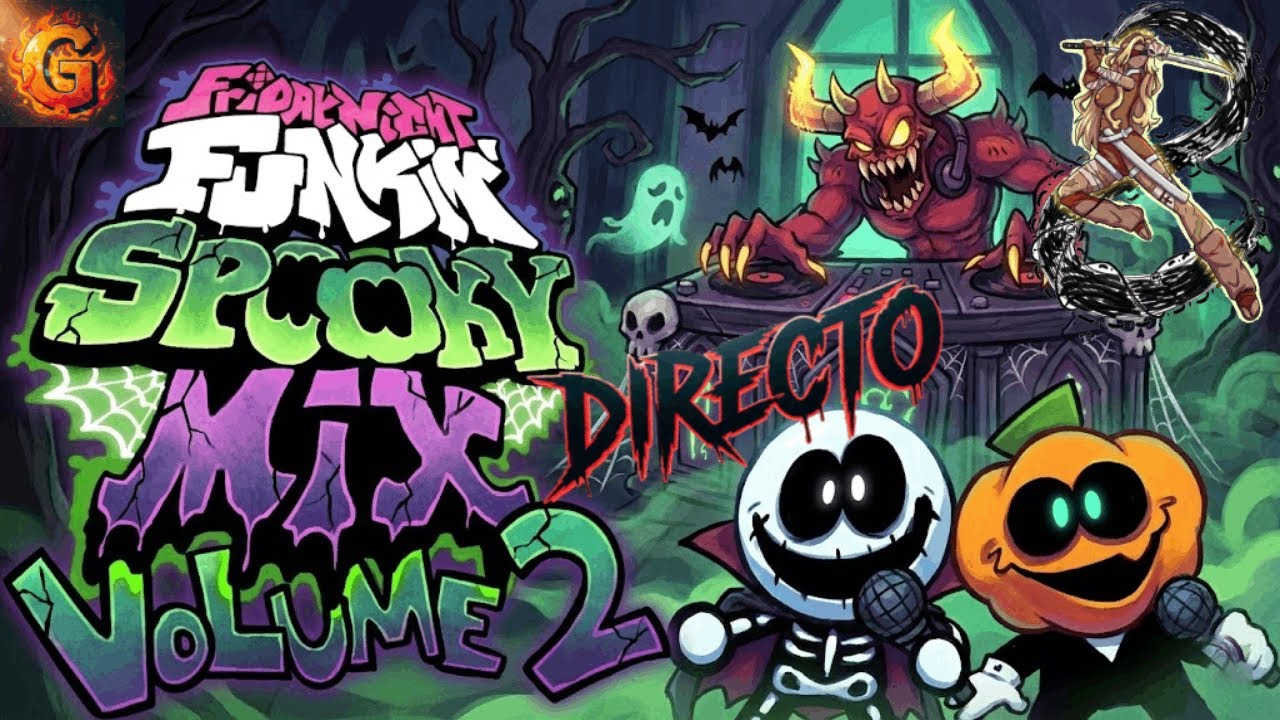 Spooky Mix + Vs Kimetsu - FNF