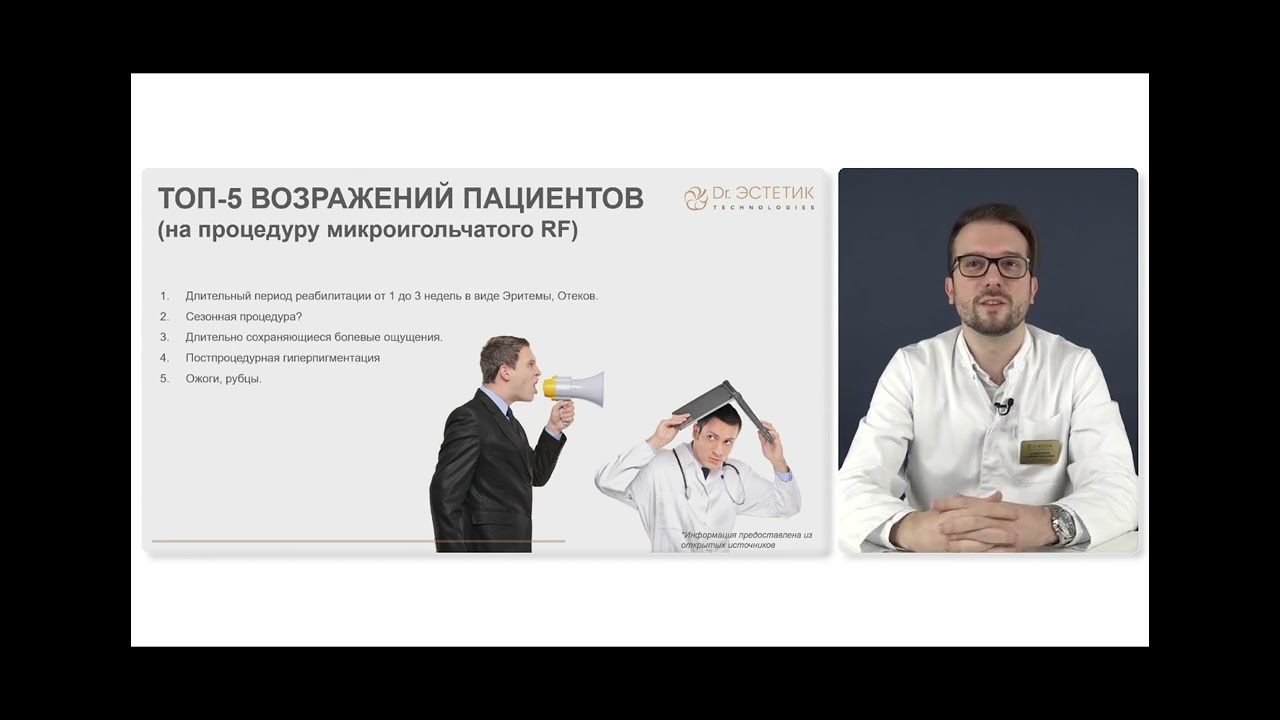 Обучение работе на микроигольчатом RF (Inus) + разбор клинических случаев с профилактикой ошибок