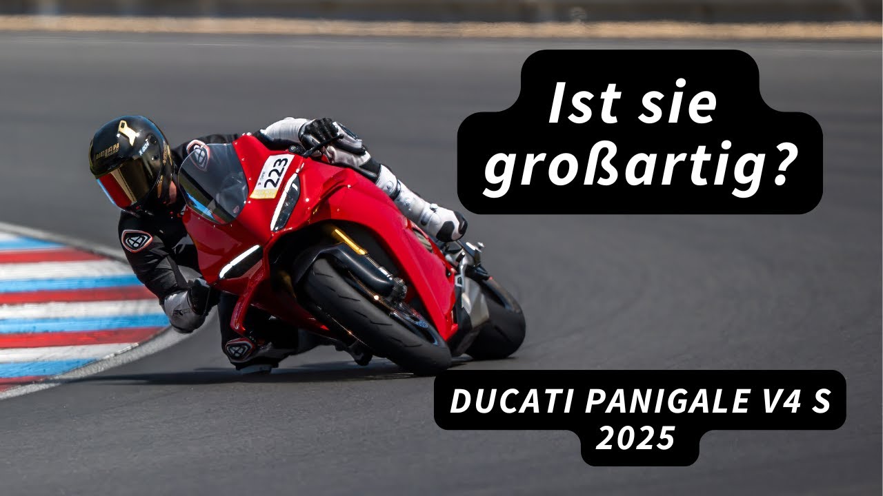 Ducati Panigale V4 S 2025 – Erster Test auf der Rennstrecke