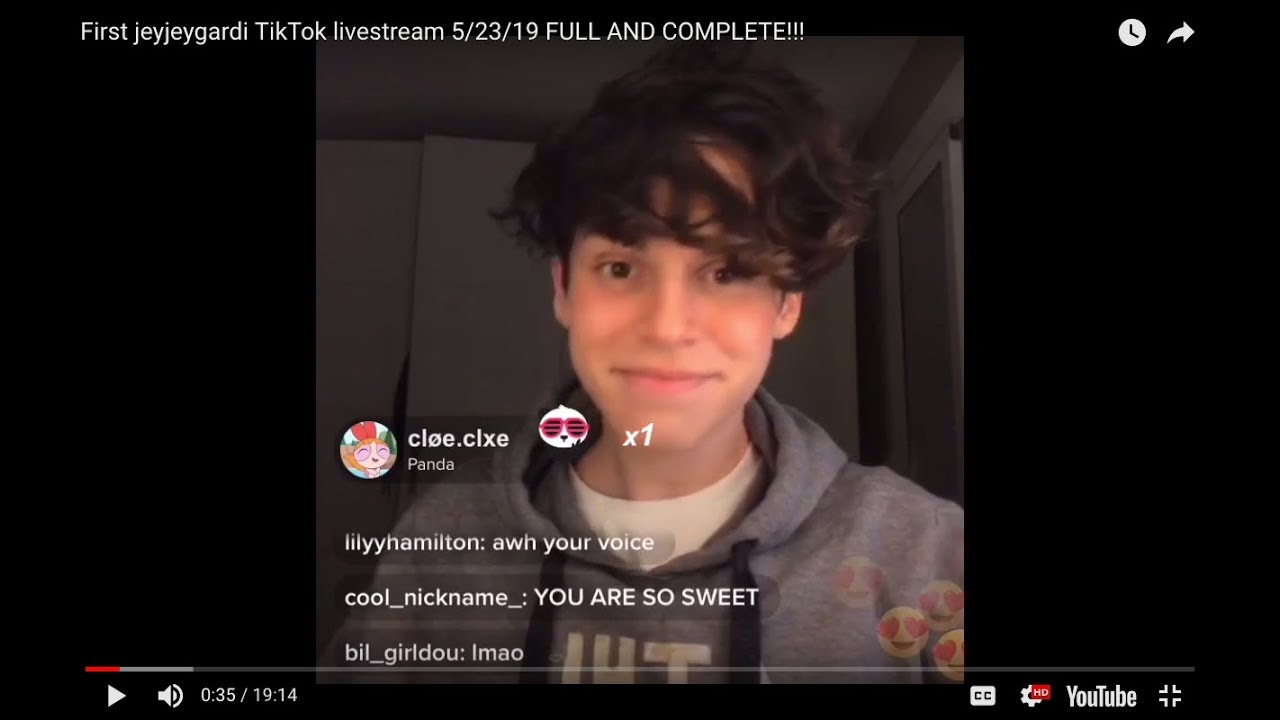 First jeyjeygardi TikTok livestream 5/23/19 FULL AND COMPLETE!!!