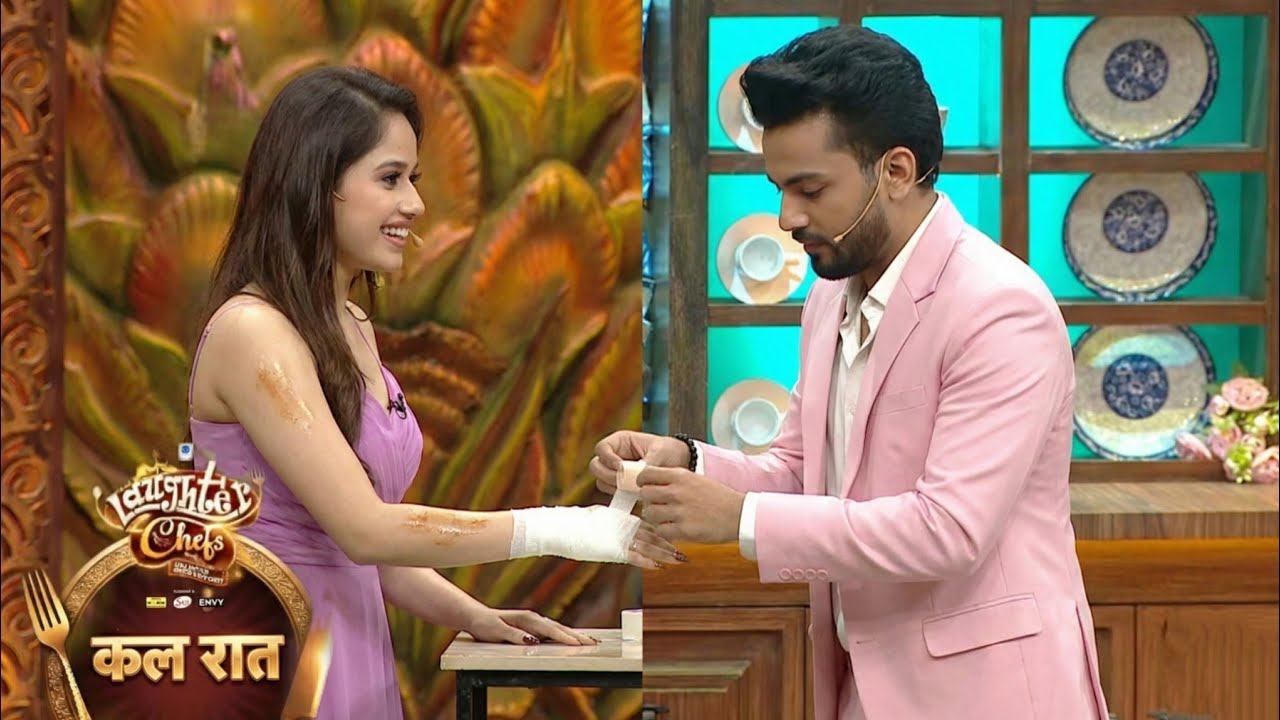 Laughter Chefs 3 Jannat Zubair Burnt With Oil Spill Elvish Yadav Concerned For Her Shows His Care 