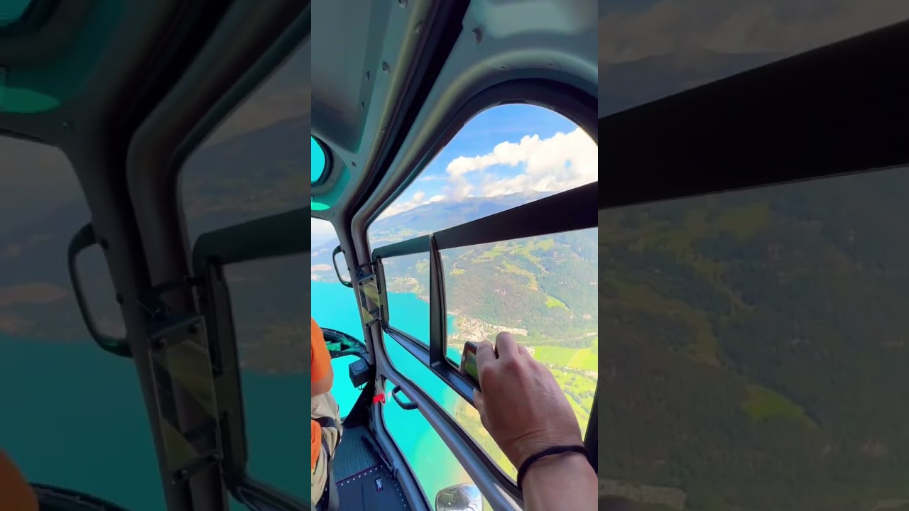 helicopter flight over interlaken in the beautiful bernese oberland #interlaken #helicopter 🇨🇭
