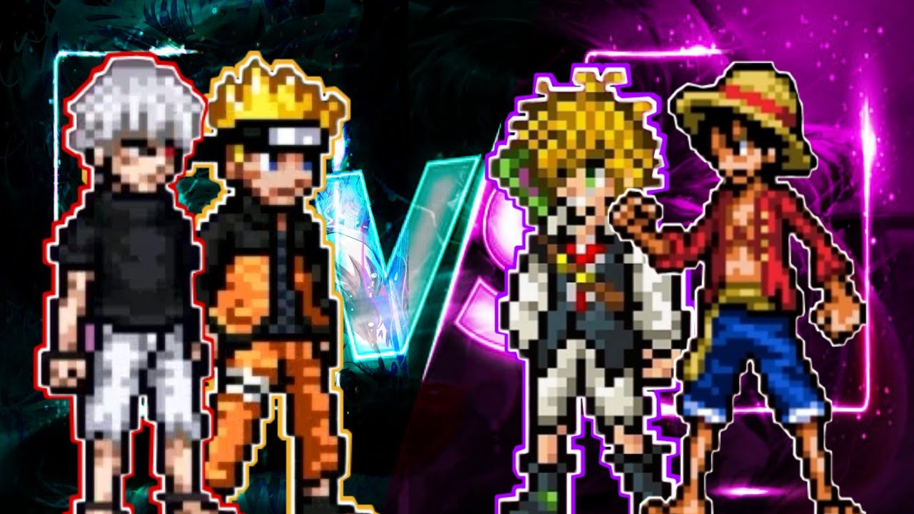 Kaneki And Naruto VS Meliodas And Luffy Jump Force Mugen v9