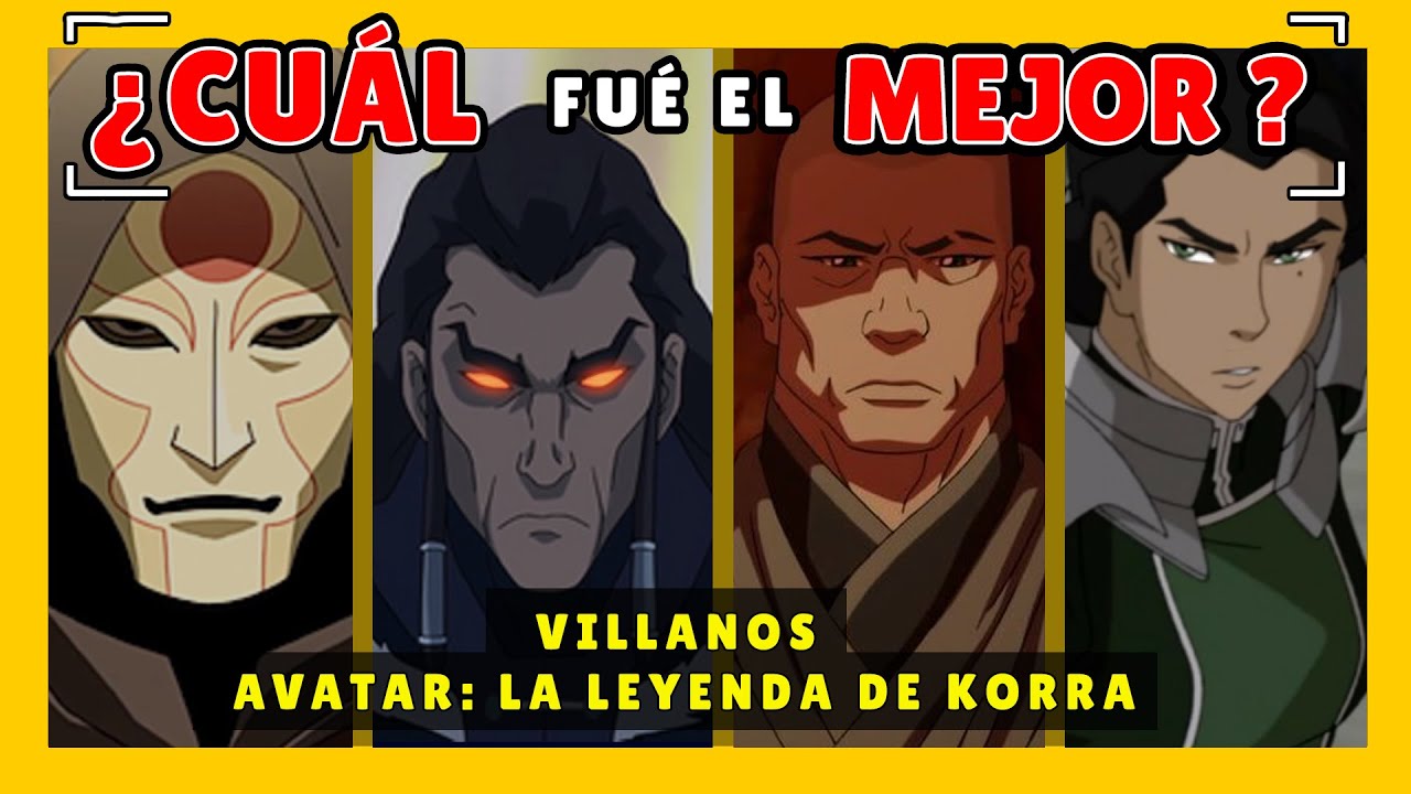 AVATAR: ¿CUÁL es el MEJOR ANTAGONISTA de la LEYENDA DE KORRA? 🤔 || Biblioteca de Alejandría