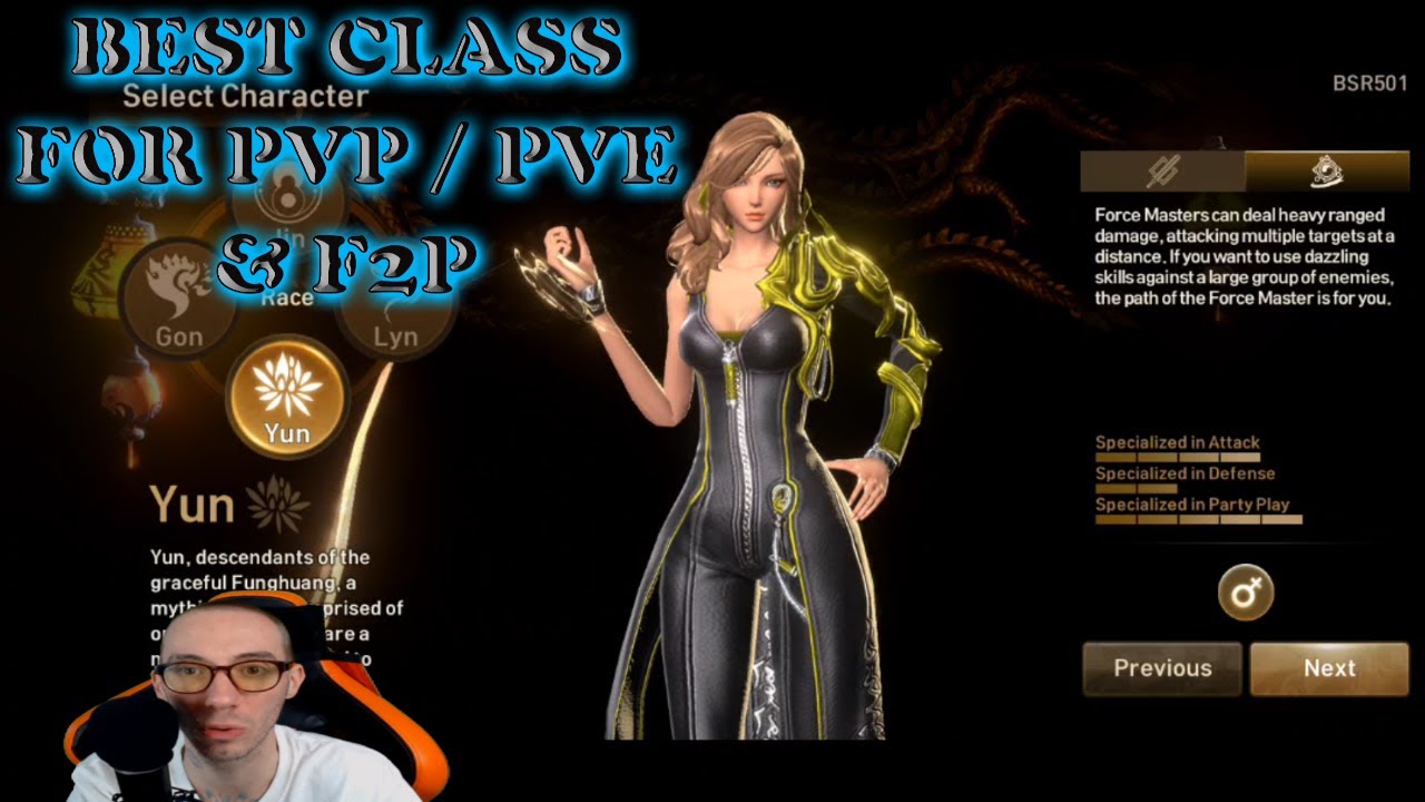 Blade and Soul Revolution BEST Class For PVP & PVE BEST Class For F2P