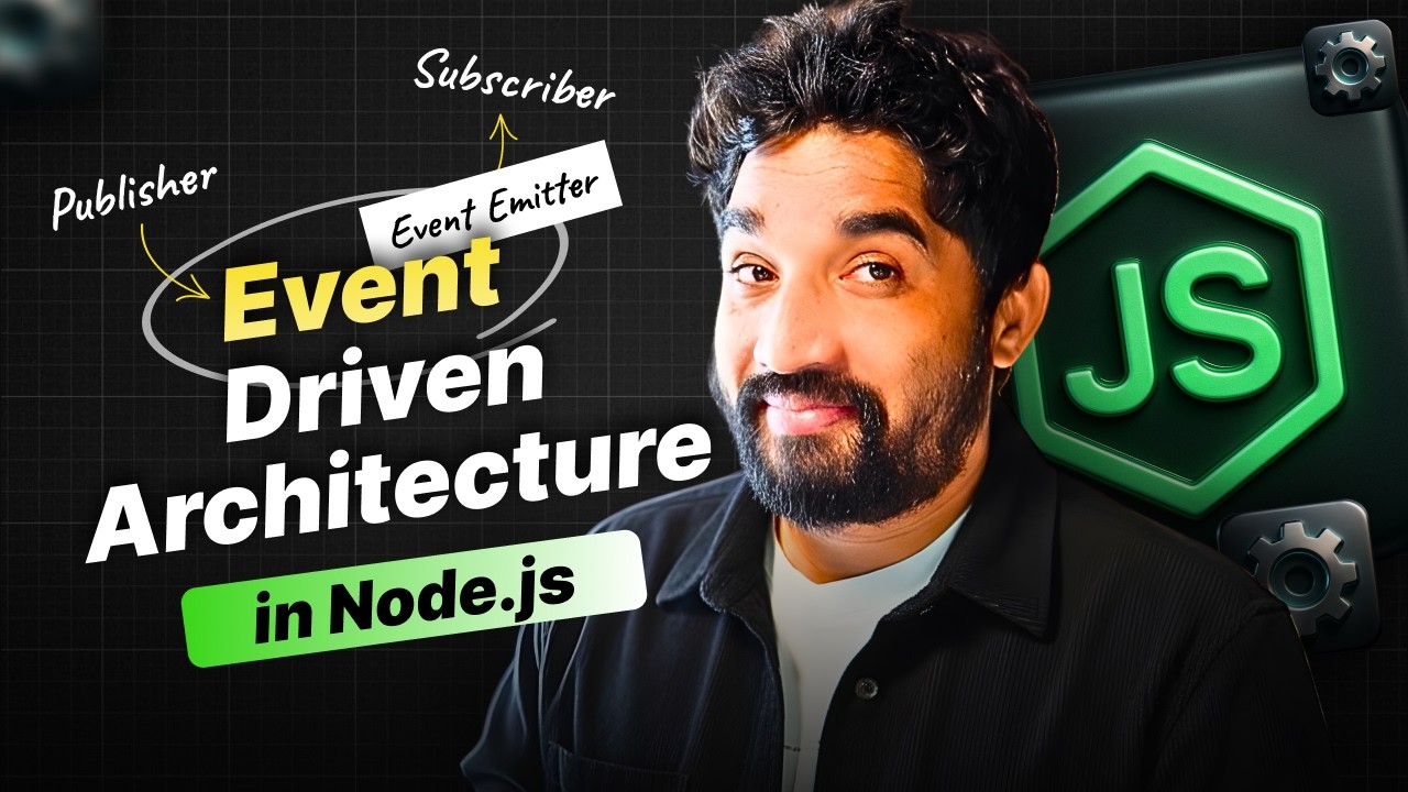 Event Driven Architecture in Node.js | Event Emitter | Explained in Hindi | Day 71/100