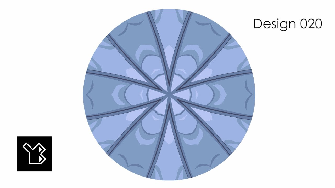 Vector Circular Designs created with Adobe Illustrator - video 2