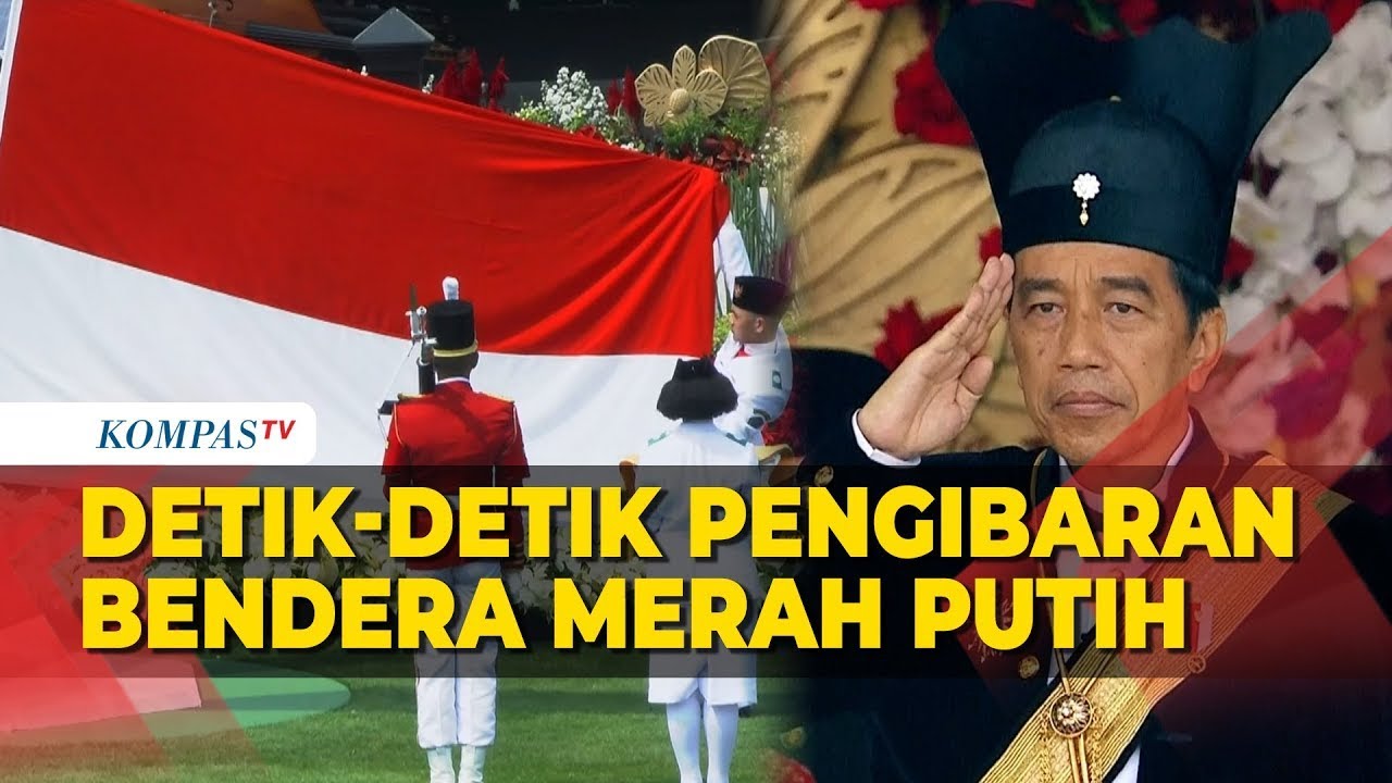 Detik Detik Pengibaran Bendera Merah Putih di Upacara HUT ke 78 Indonesia