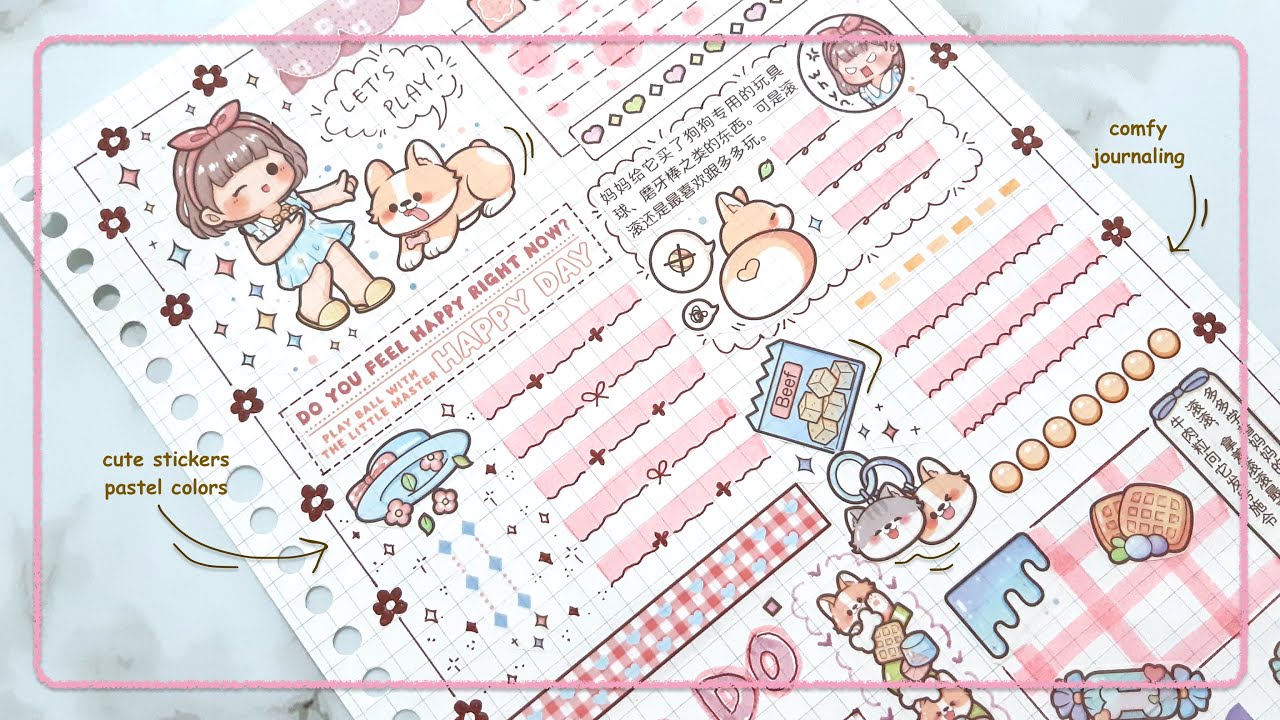 ASMR Cute Telado Holiday #asmrjournal #asmrjournaling #journalingwithme #cutejournal #dailyjournal