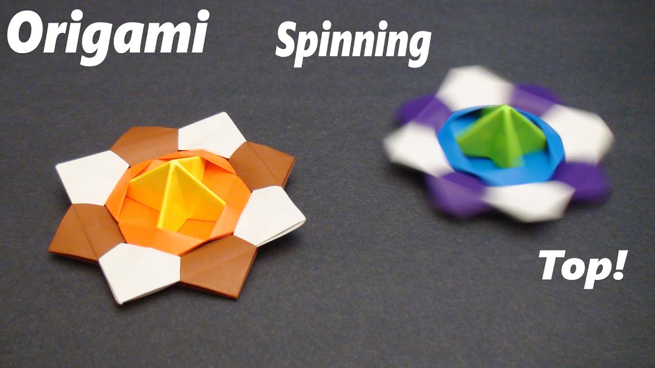 How to make a Paper Spinning Top (Modular Action Origami) - SunderOrigami!
