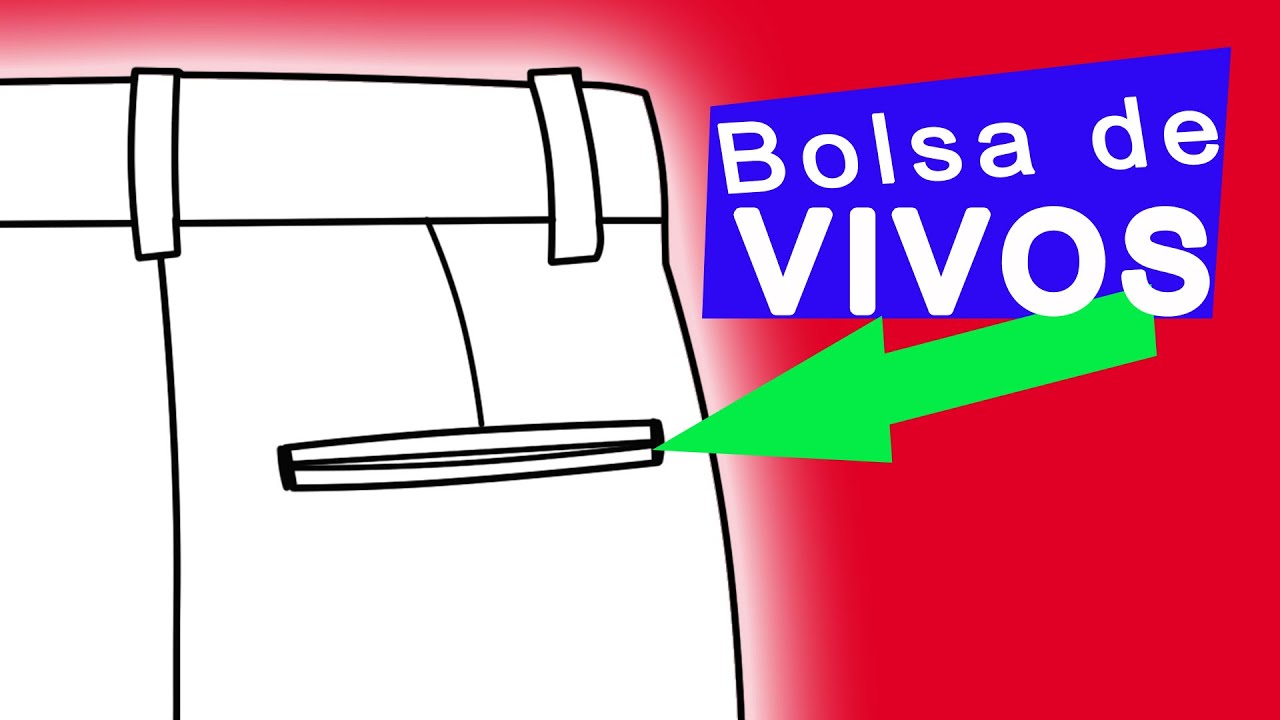 Como Hacer BOLSA de VIVOS trasera pantalón vestir correctamente