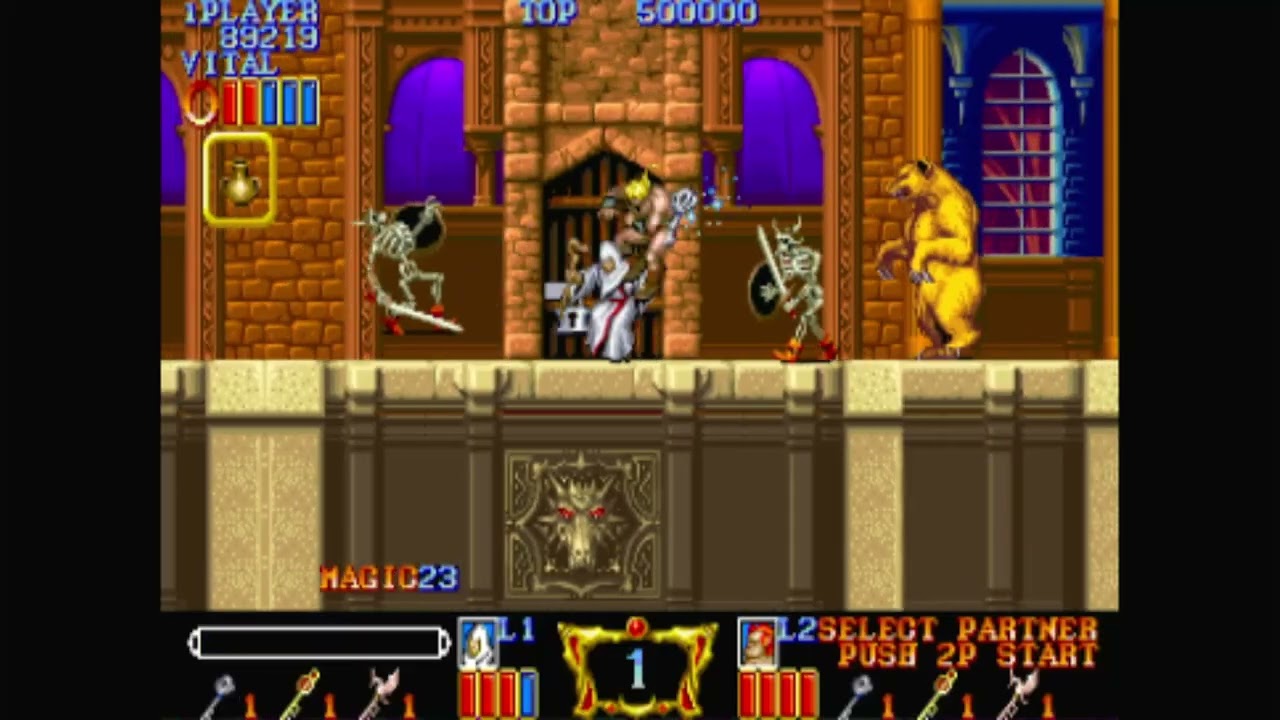 Capcom Classics Collection Remixed Magic Sword Super Easy Sony Playstation Portable Emulated