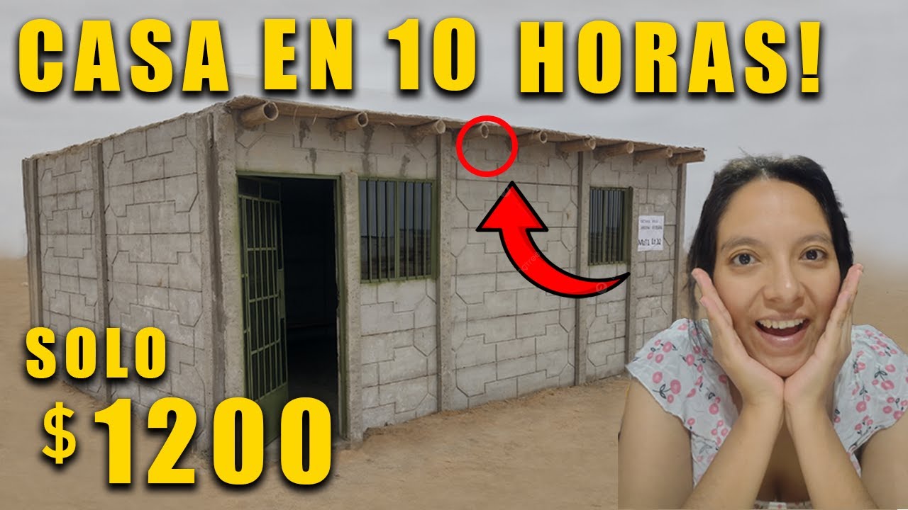 Así construimos la CASA más BARATA y RÁPIDA en SOLO 10 HORAS (Costo $1200)