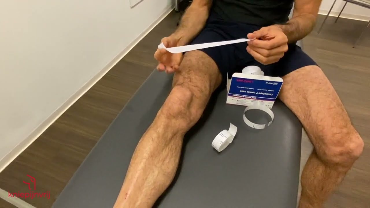 Kniebehandeling: McConnell tape voor het patellofemoraal pijnsyndroom en hoffitis - Kniepijnvrij.nl