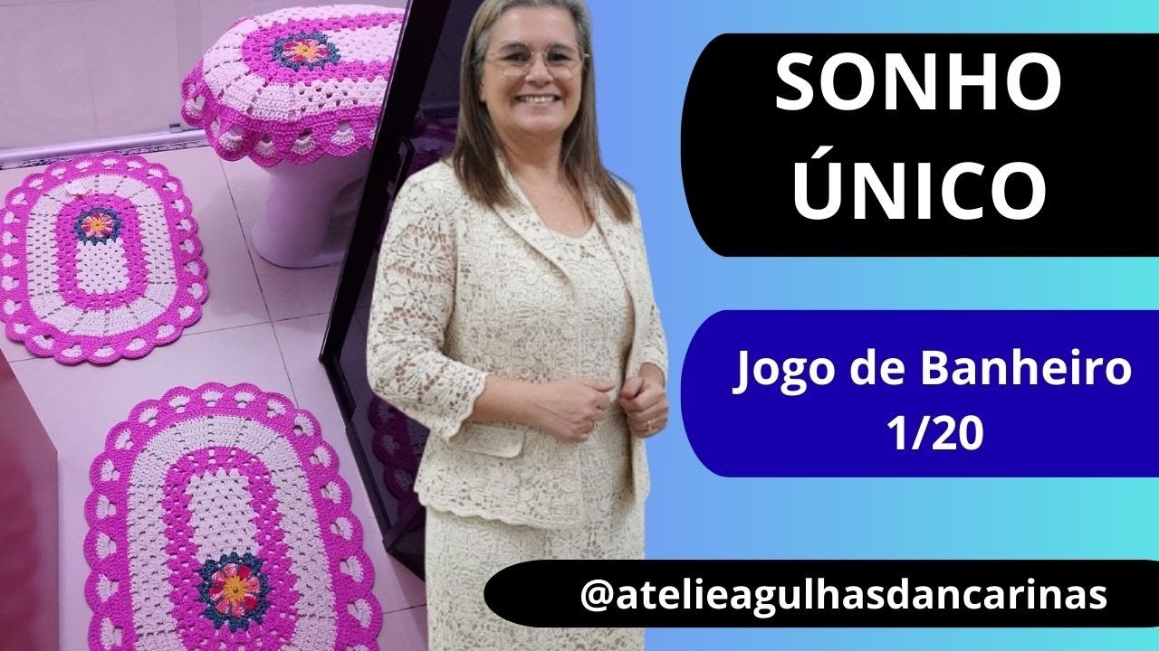 Produção do Jogo de Banheiro Sonho Único | Cru com Rosa Médio | Coleção 1/20 #ColecaoSonhoUnico