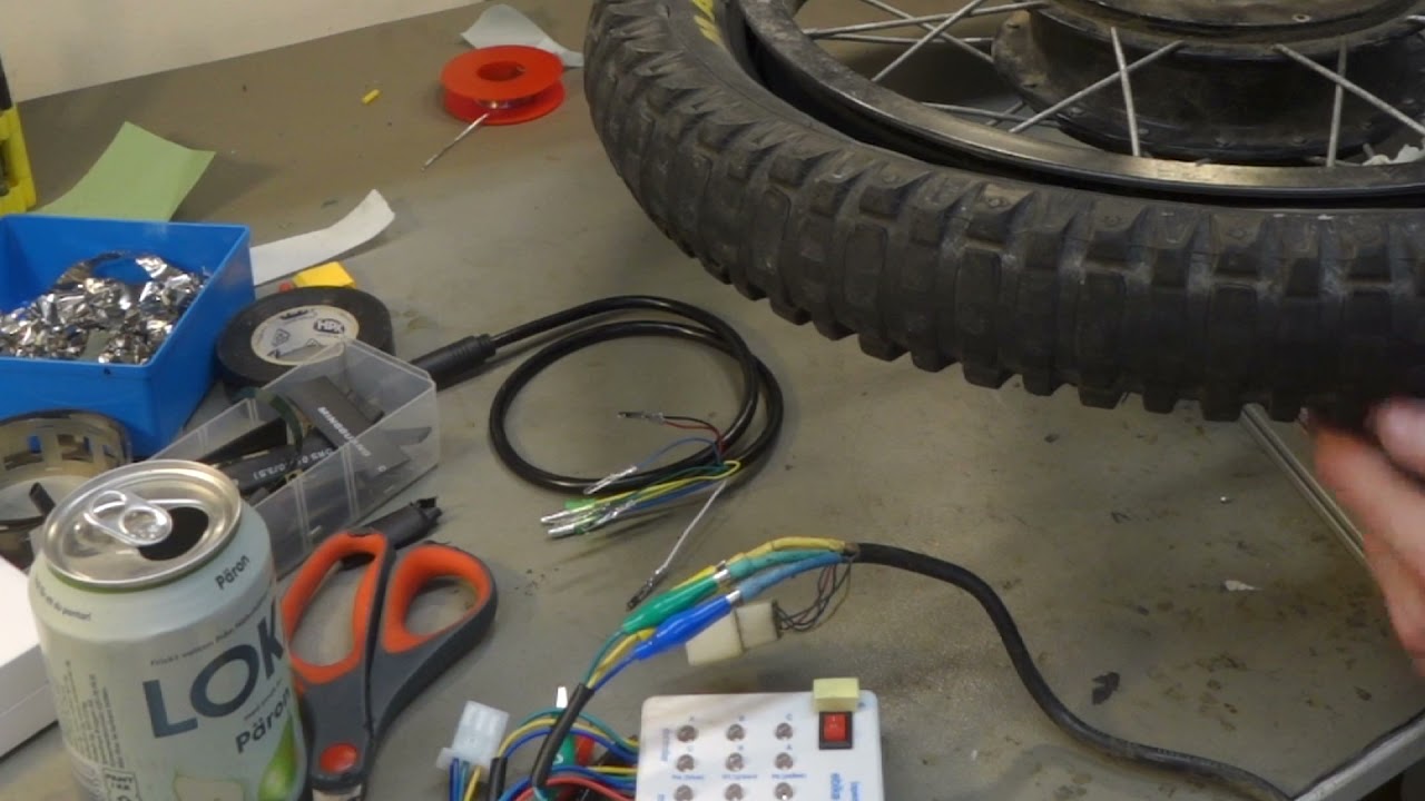 Motortestare för bortslösa motorer (Testa motorn på Elcykel, Elmoped, Elscooter etc).
