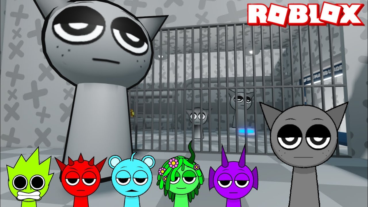Sprunki Gray Plays Sprunki Gray Prison Run Obby in | ROBLOX | Incredibox Sprunki
