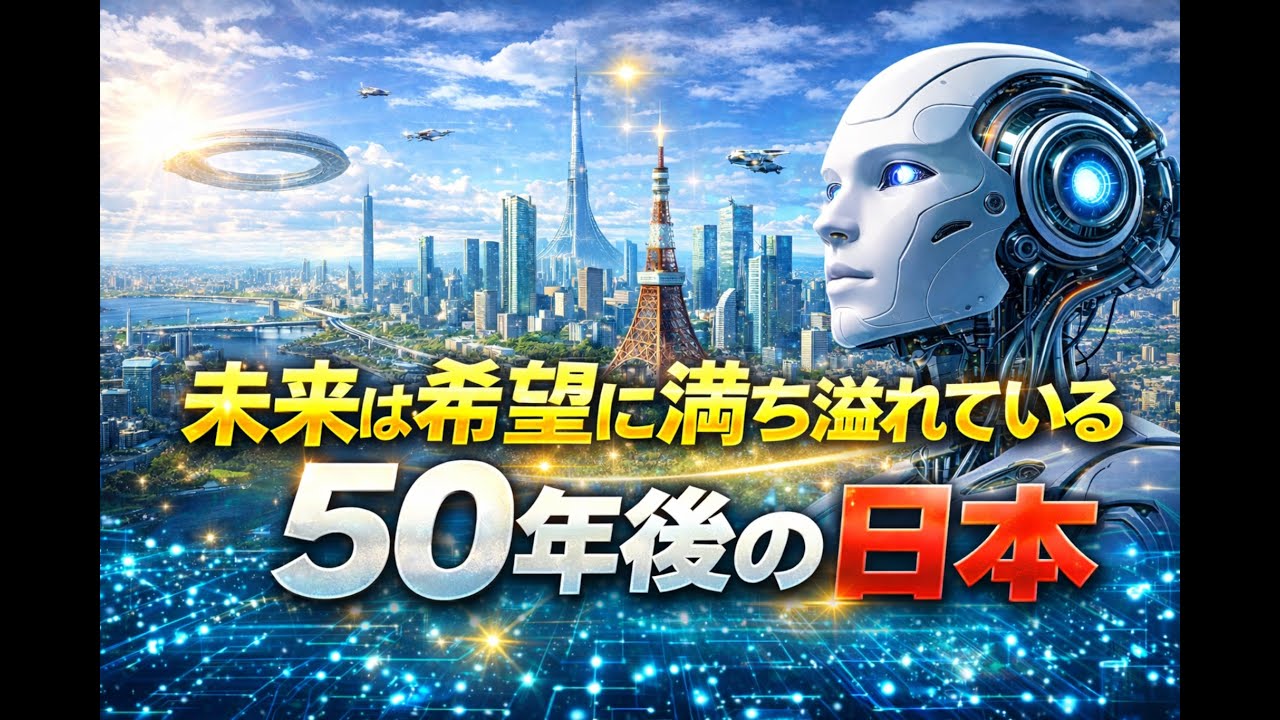 未来は希望に満ち溢れている？ AIが予測する50年後の日本