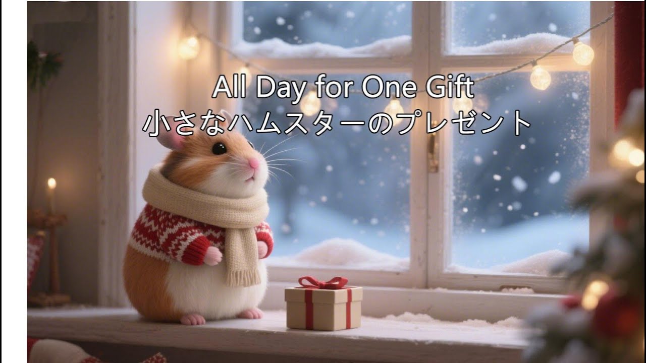 A Hamster’s Whole Day for One Special Gift 🐹🎁 | Cozy & Heartwarming|小さなハムスターの、たったひとつの贈り物 🐹🎄