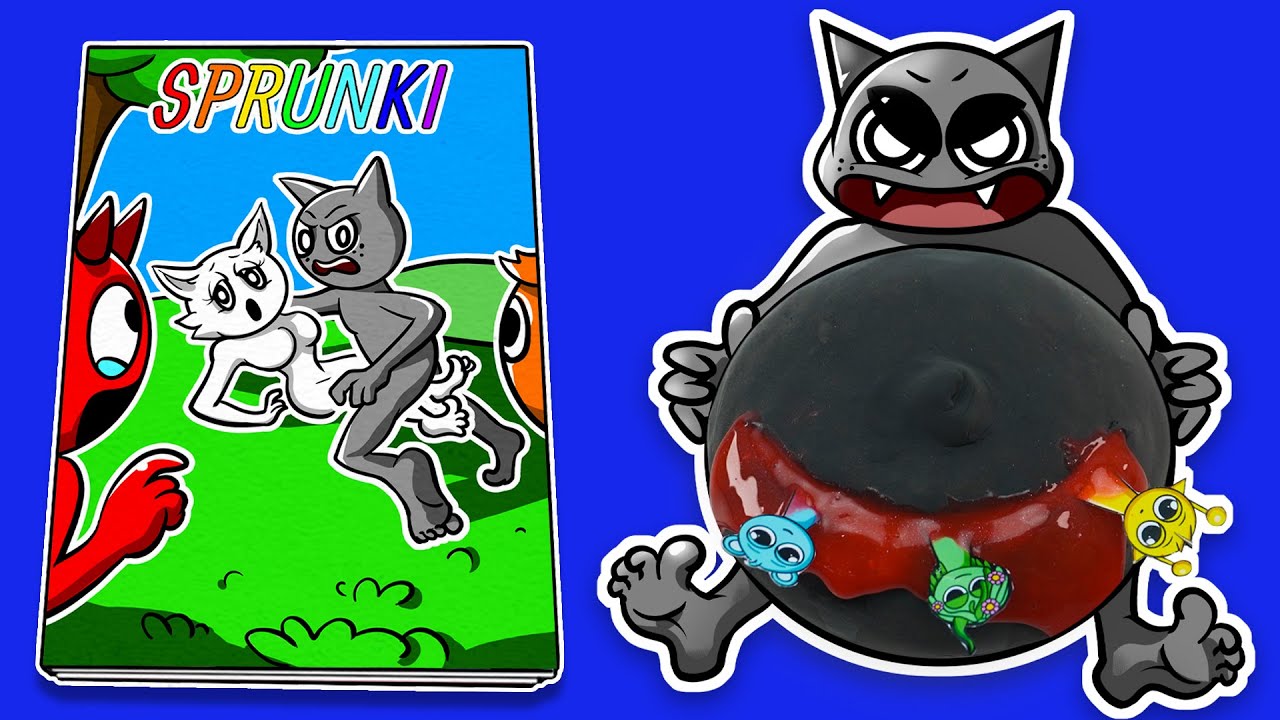 Making INCREDIBOX SPRUNKI Game Book 📚 (➕ Gray Pregnant Squishy Surgery) DIY 소닉 테이프