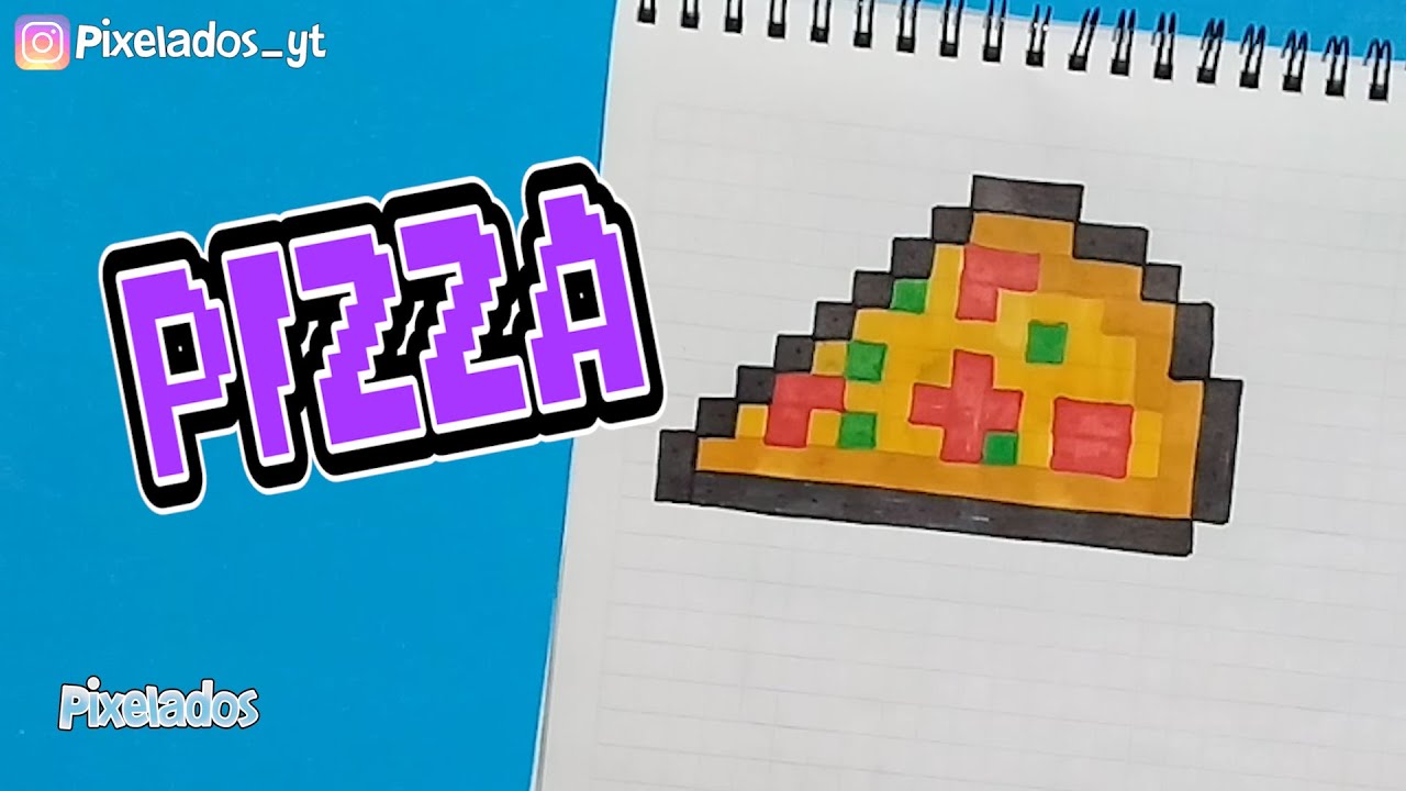 COMO DIBUJAR PIZZA PIXEL ART - PIXELADOS